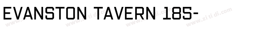Evanston Tavern 185字体转换